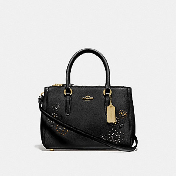 Coach Handbags - COACH Genuine Mini Surrey with Rivets
